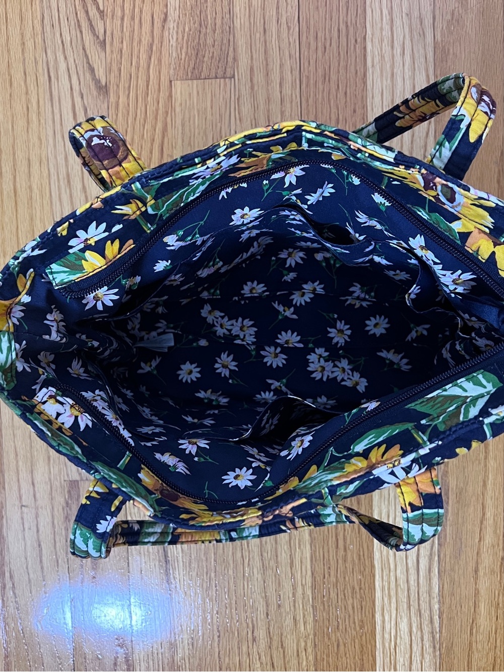 Vera Bradley Sunflower Quilted Tote - Picture 4 of 5